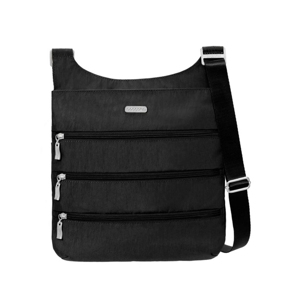 Baggallini Bags Baggallini Big Zipper Bag Crossbodyrfidblack Wtan